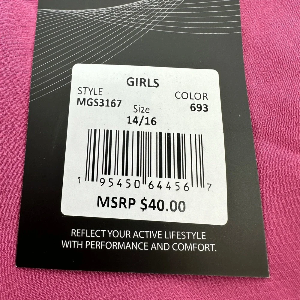 Swiss Alps Dalia Casual Shorts Pink Ripstop Stretch Girls 14/16 MGS3167 NWT